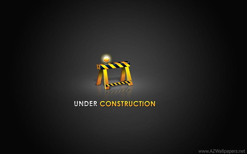 Under Construction Sign Work Computer Humor Funny Text Maintenance HD-Hintergrundbild
