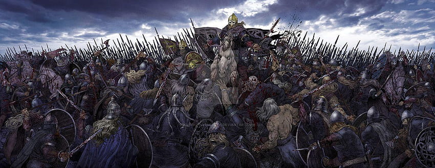 Battle backdrop by americanvendetta, amon amarth viking HD wallpaper