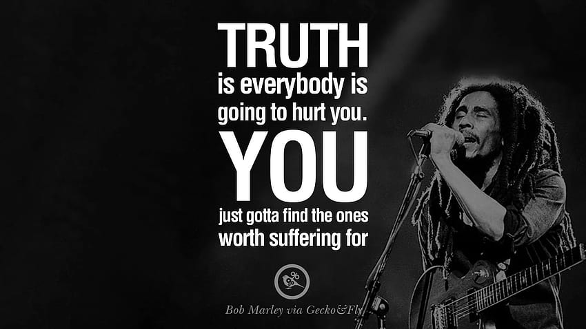 10 cytatów i fraz Boba Marleya na temat marihuany, mentalności i prawdy, cytaty z chwastów Tapeta HD