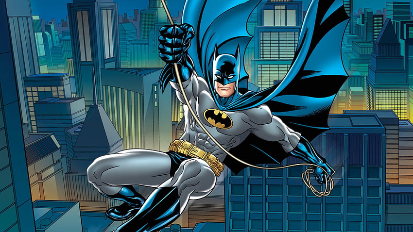 Batman Rope Swing Wall Mural DC Comics Batman Rope Swing [2000x1612] untuk Ponsel & Tablet Anda, batman swinging Wallpaper HD