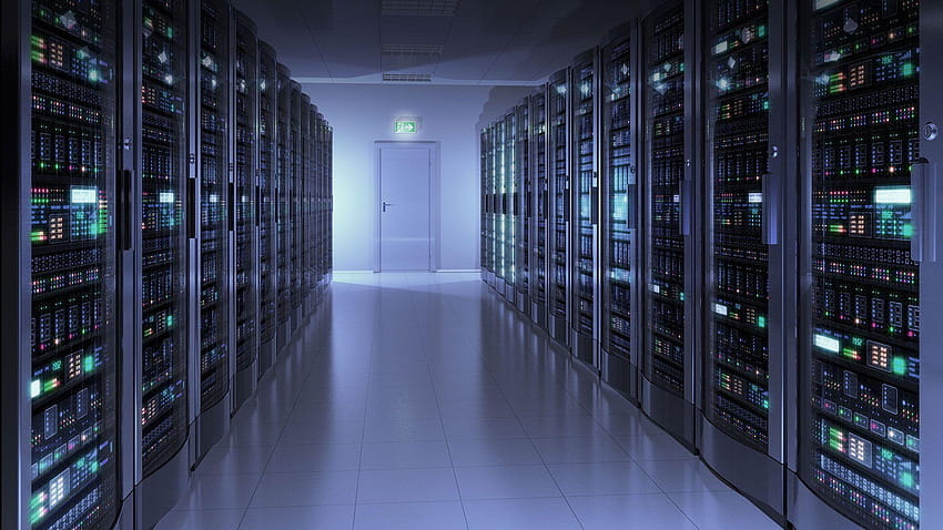 Sala de servidores, centro de dados papel de parede HD