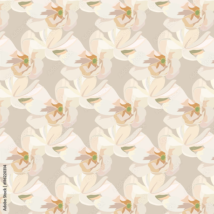 Watercolor Cream Spring flowers Card background. Vintage Vector Pattern  flowers texture, textile, background. Cream pastel colors Stock Vector HD  phone wallpaper | Pxfuel