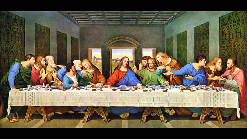 Das letzte Abendmahl, Da Vinci letztes Abendmahl, letztes Abendmahl, heiliges Abendmahl HD-Hintergrundbild