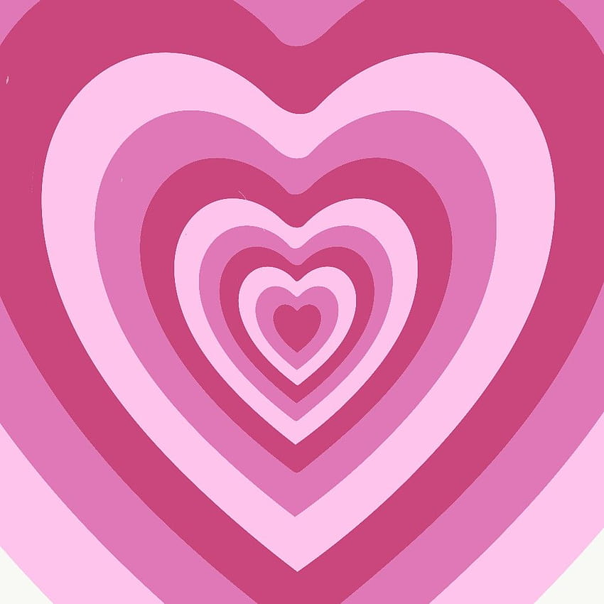 Редактиране на backgrpund на розови сърца на Powerpuff Girls през 2021 г., y сърце HD тапет за телефон