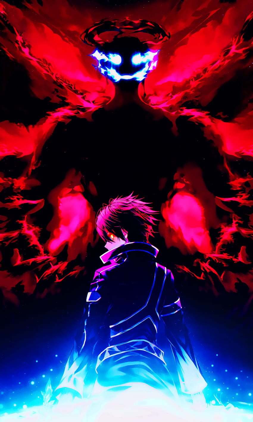 Kirito Vs Gabriel [Sword Art Online Alicization: War of the Underworld 2], Krieg der Unterwelt Android HD-Handy-Hintergrundbild