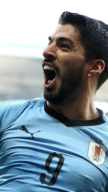 Download Uruguay Luis Suárez Blue Jersey Wallpaper