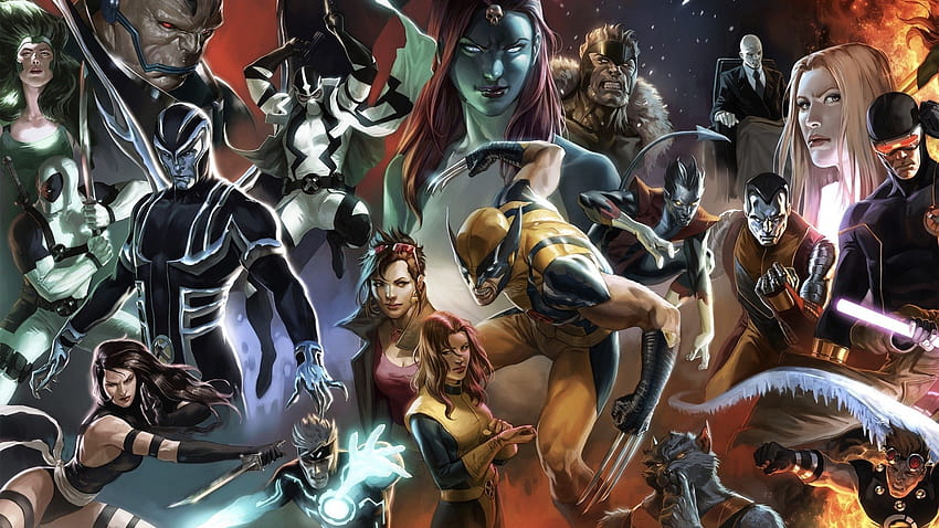Charles Xavier, Nightcrawler, havok marvel comics HD wallpaper