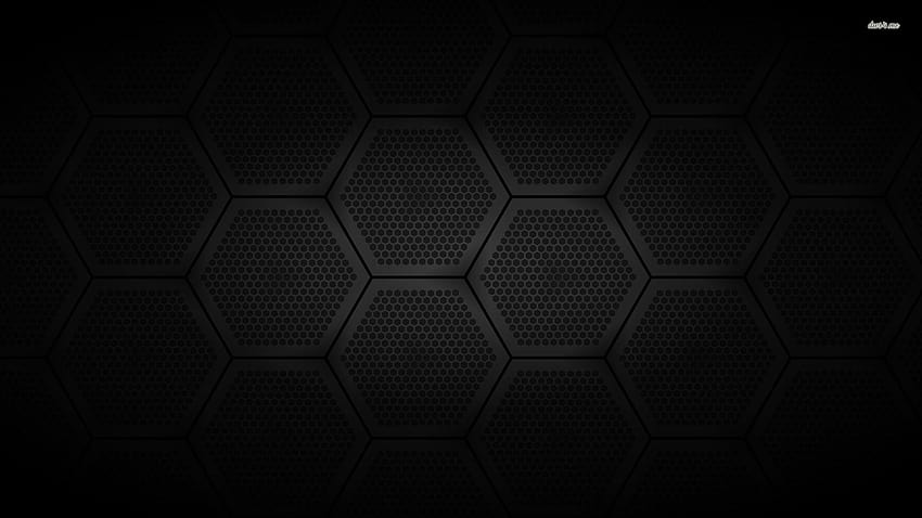 7 黒 ヘキサゴン、六角形パターン 高画質の壁紙