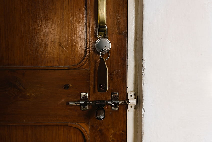 Door Lock, closed door HD wallpaper