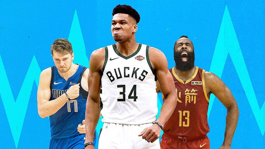 NBA MVP e prêmios escolhidos no ano de Giannis Antetokounmpo, prêmios nba 2019 papel de parede HD