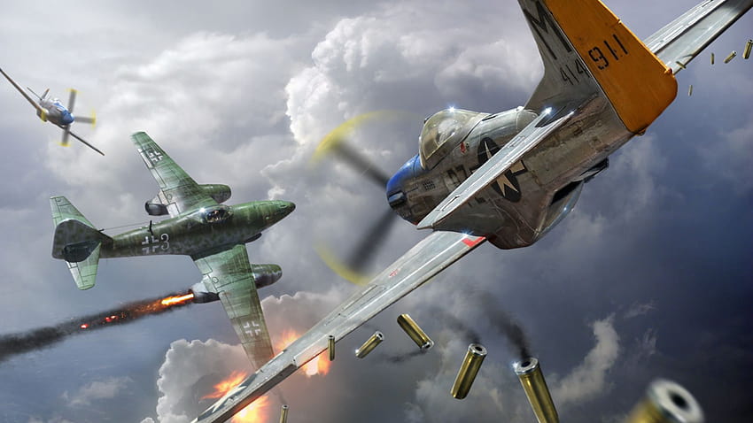 เครื่องบิน WW2 จำนวน 4 ลำ เครื่องบินโจมตี วอลล์เปเปอร์ HD