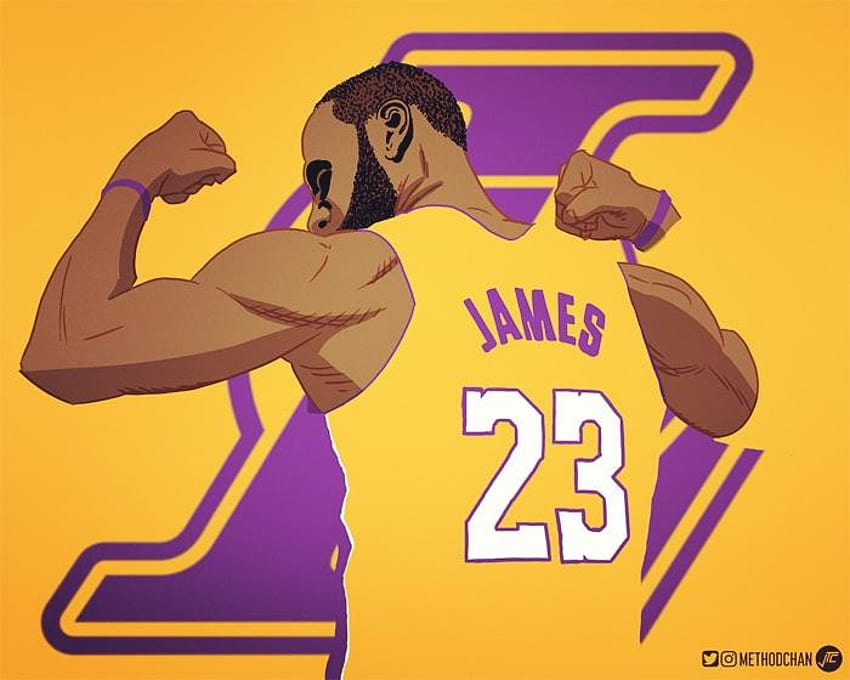 Lebron James Lakers HD-Hintergrundbild