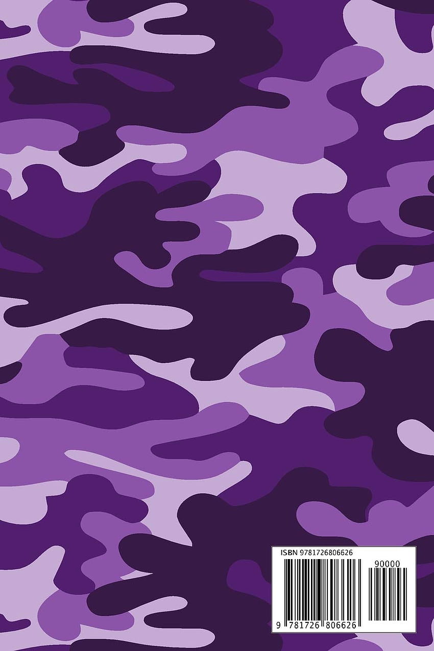Notebook: Purple Camo: Orchid CR, Black: 9781726806626: Books, purple camouflage HD phone wallpaper