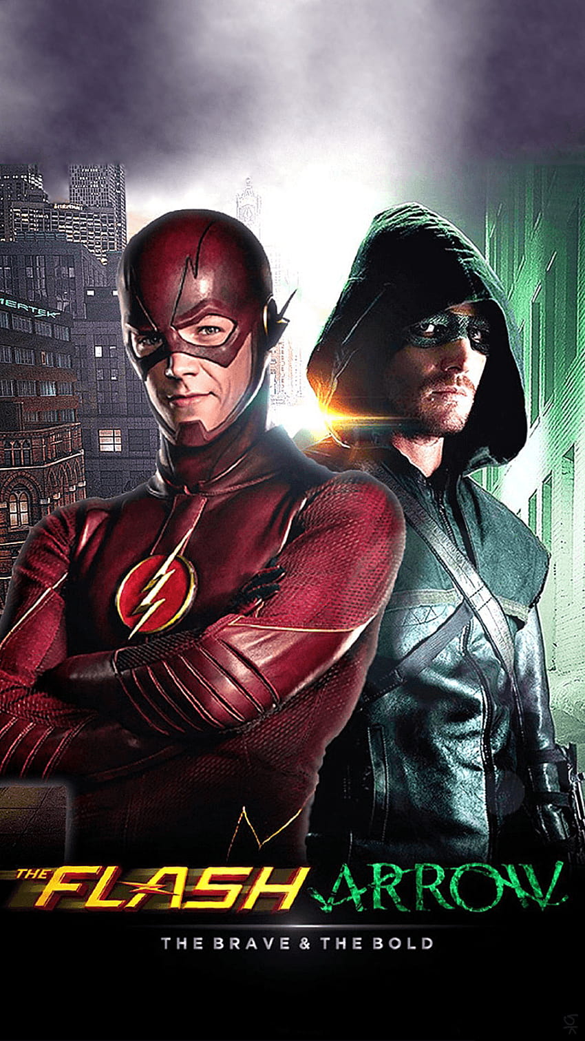 Green Arrow dan Flash on Dog, tim flash wallpaper ponsel HD