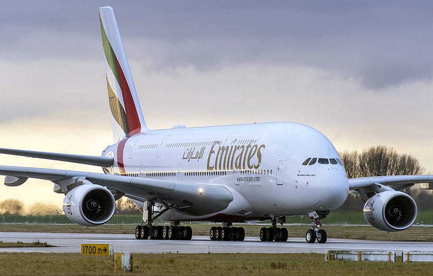A380, Airbus, WFP, шаси ...goodfon, emirates a380 HD тапет