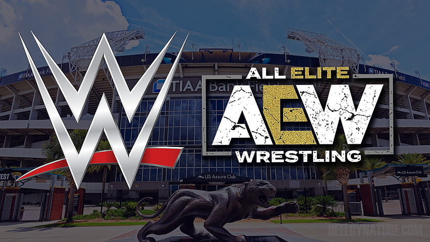 Стефани Макмеън казва, че AEW е състезание по време на срещата на талантите на WWE, aew двойно или нищо HD тапет