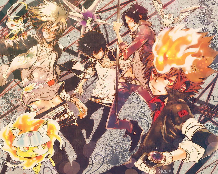 Anime Katekyō Hitman Reborn!, vongola battle HD wallpaper