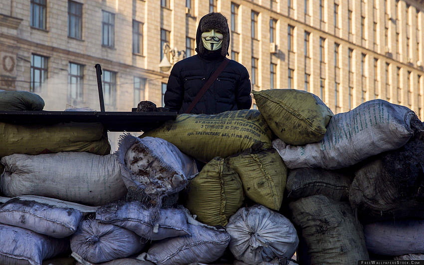 Guy Fawkes Mask Anonymus Vendetta Arrest London Protestants, vendetta band HD wallpaper