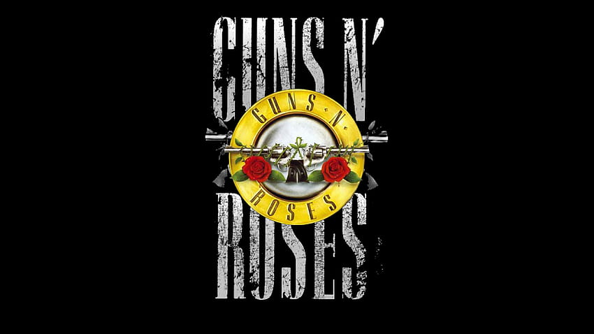 Guns N' Roses, Logo & Latar Belakang • 15155 • Wallur, senjata dan mawar Wallpaper HD