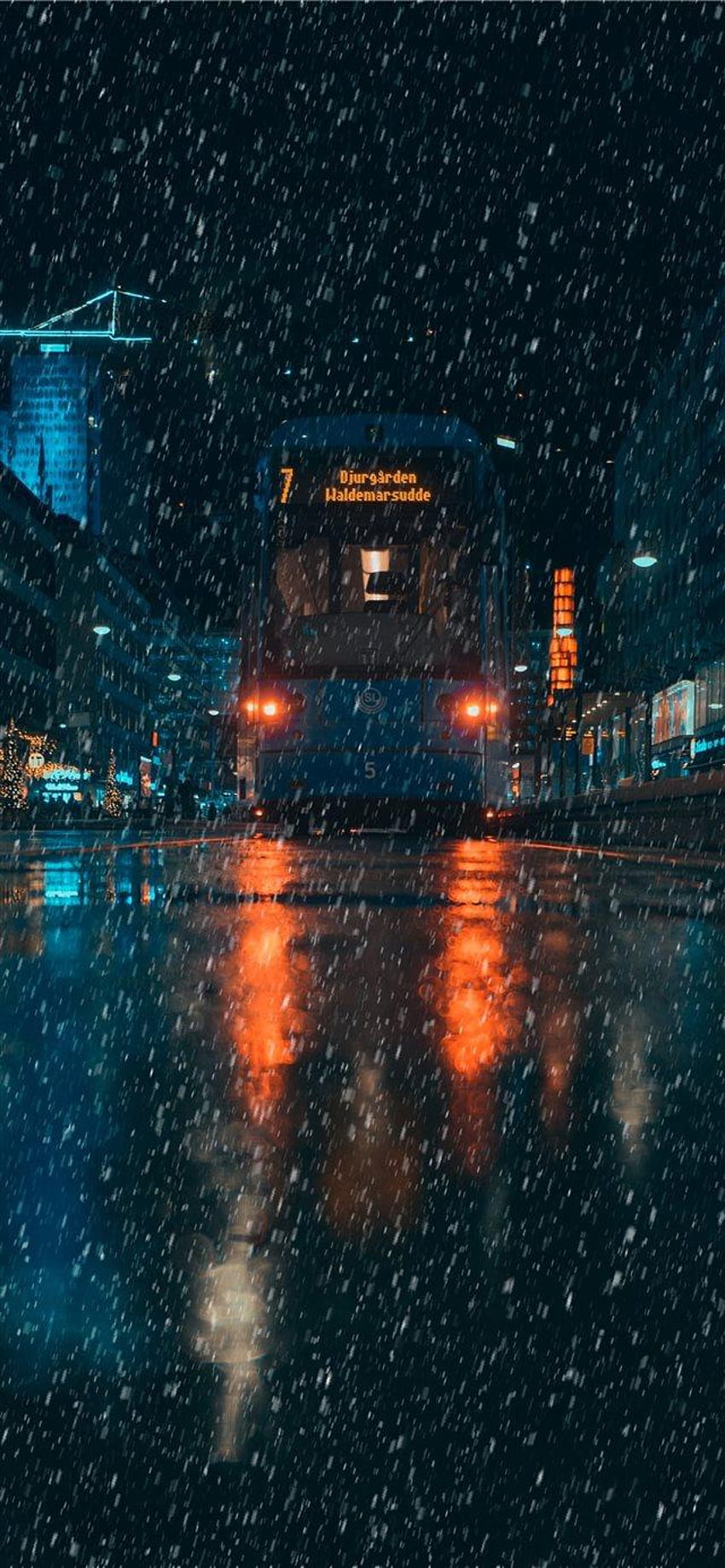 low angle graphy of bus on road iPhone X HD phone wallpaper