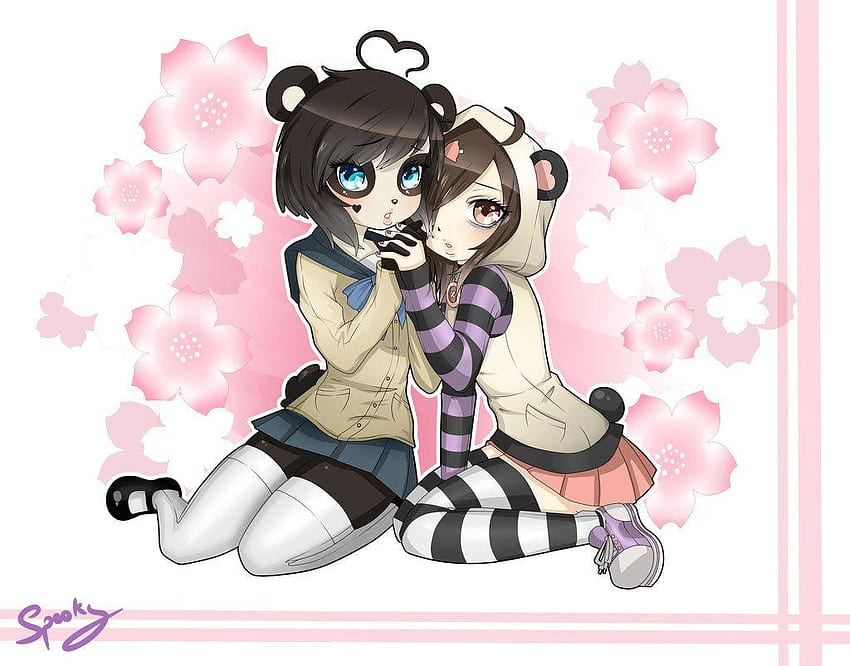 Kenny and Spooky! by SpookyPandaGirl, lesbian anime HD wallpaper | Pxfuel
