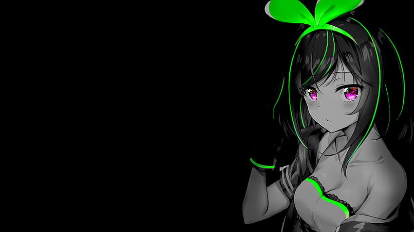 Selective Coloring Anime Girls Monochrome Anime, black and green anime HD  wallpaper | Pxfuel