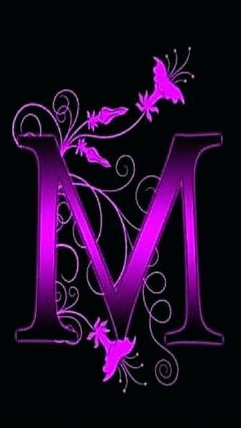 Download Personalized Monogram Initial Letter M Floral Artwork i0