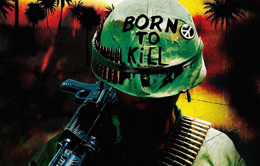 Bullets, War, Vietnam, Weapon, Marines, Soldier, Pearls, Full Metal Jacket, Born to Kill , section оружие HD wallpaper