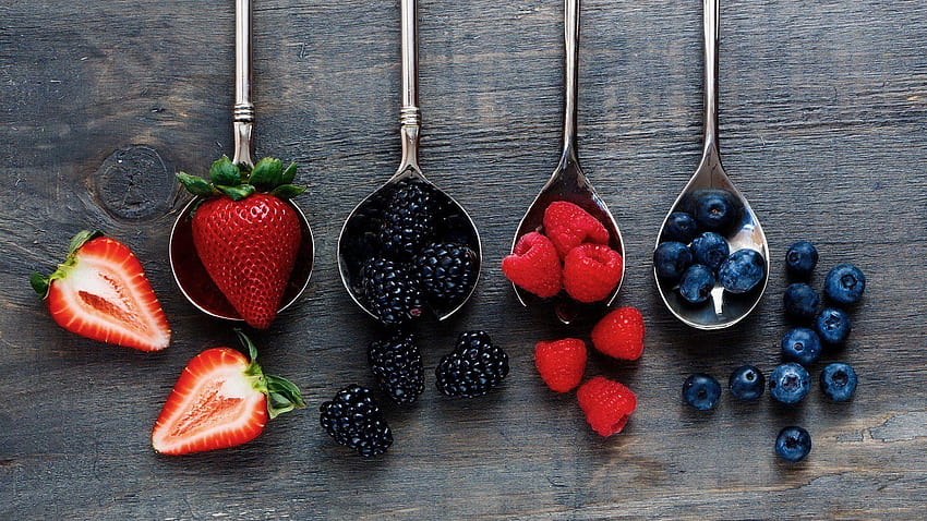 berries blackberries blueberries food fruit raspberries HD wallpaper