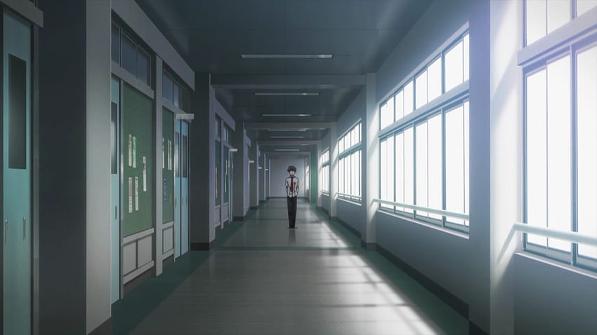 Planos de fundo do corredor da escola de anime postados por Zoey Thompson papel de parede HD
