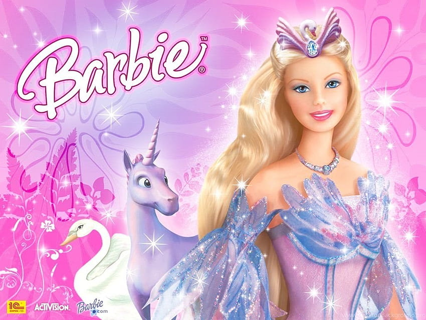Barbie-Cartoon-feine Hintergründe HD-Hintergrundbild