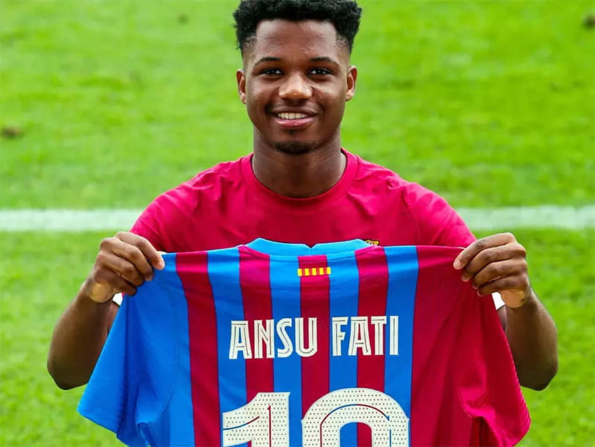 Teenager Ansu Fati inherits Messi's No.10 shirt at Barcelona, ansu fati barcelona 2021 HD wallpaper