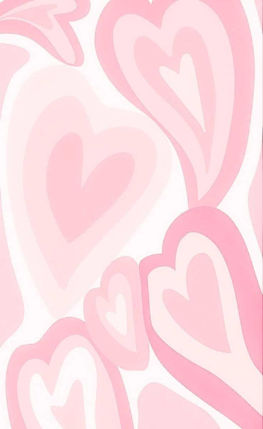 Iphone Pink Heart, iphone con estética de corazón rosa fondo de pantalla del teléfono