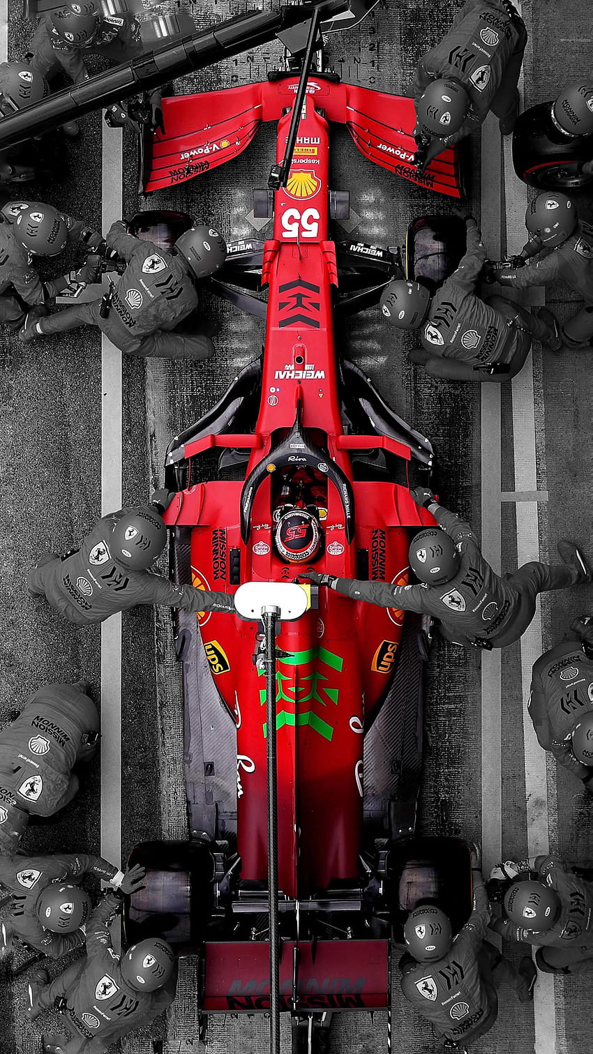 f1 2021 Carlos Sainz Ferrari HD-Handy-Hintergrundbild
