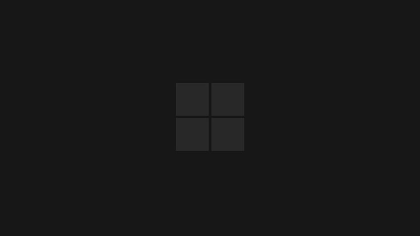 Логотипы Windows 11, schwarzes Windows 11 HD-Hintergrundbild