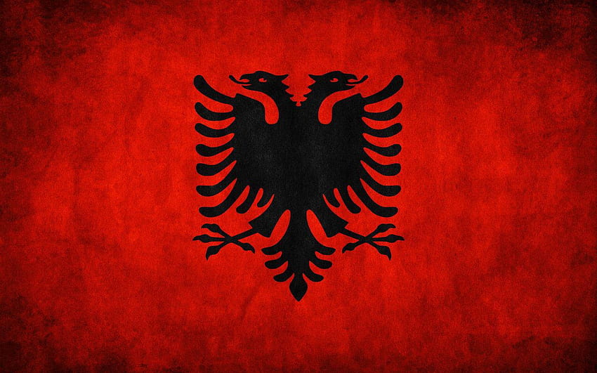 Flaggen Flagge von Albanien HD-Hintergrundbild