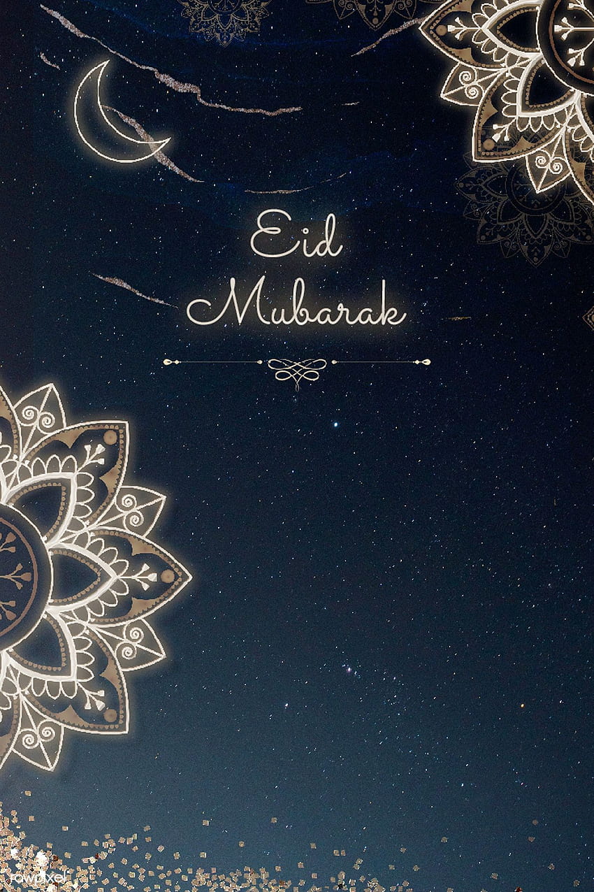 premium illustration of Festive Eid Mubarak greeting card, eid mubarak 2020 iphone HD phone wallpaper