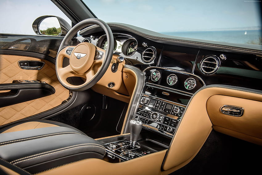 Bentley Mulsanne , Hintergründe, Bentley-Interieur HD-Hintergrundbild