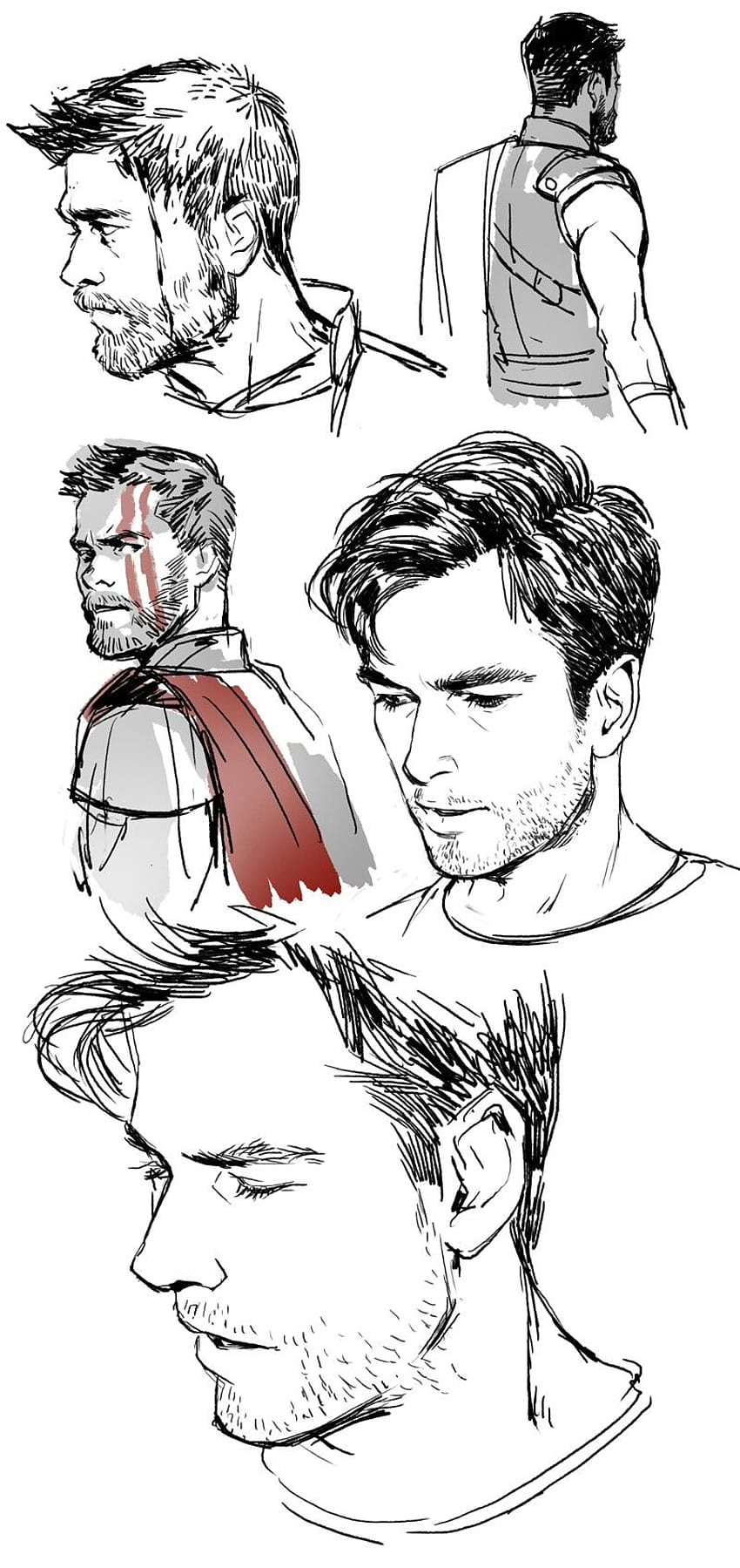 Pencil portrait of Thor(Chris... - Hamlet Shougrakpam Art | Facebook