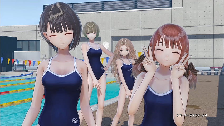 Critique : Blue Reflection, anime girl étudiant la PS4 Fond d'écran HD