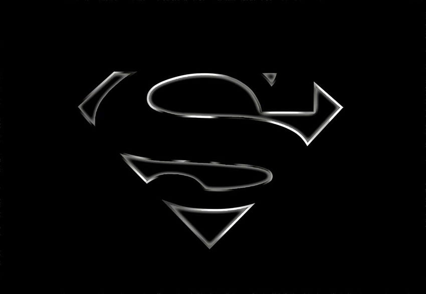 Superman Dark, superman logo HD wallpaper