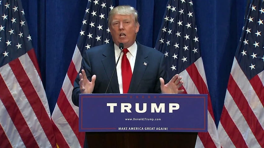6 Donald Trump pour le président, drapeau d'atout Fond d'écran HD