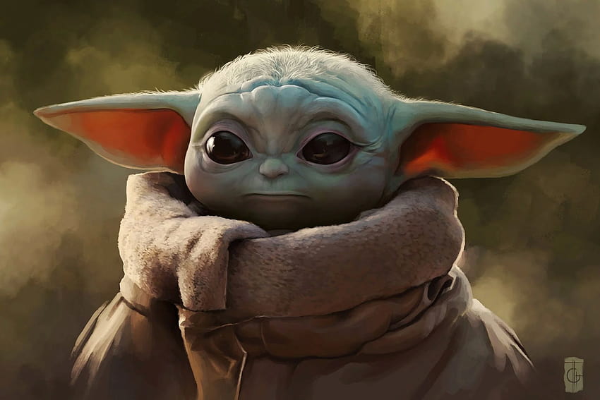 dari Baby Yoda, Star Wars, latar belakang The Mandalorian &, mandalorian dan baby yoda Wallpaper HD