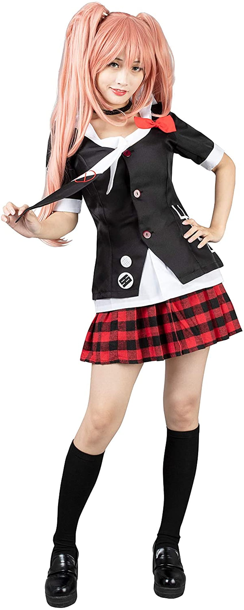 Cosfun Junko Enoshima Cosplay Kostüm Uniform Kleid mp004171: Bekleidung HD-Handy-Hintergrundbild