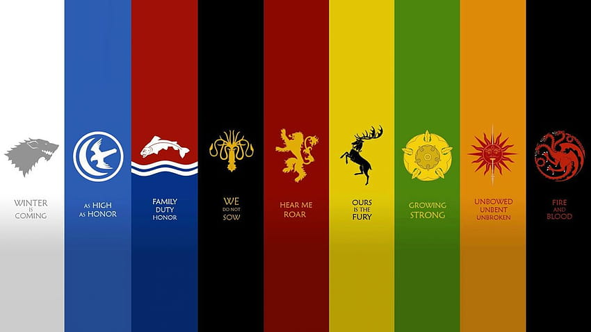 Citas, casas, arte de fantasía, emblemas de Game of Thrones, Canción de hielo y House Arryn. fondo de pantalla