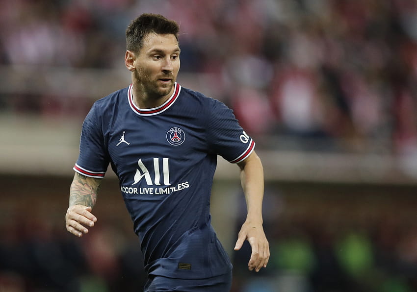 เมสซี่เปิดตัวลีกเอิง 1 ในขณะที่ Mbappe ฉายแสงให้กับ PSG, Lionel Messi Paris Saint German 2021 วอลล์เปเปอร์ HD