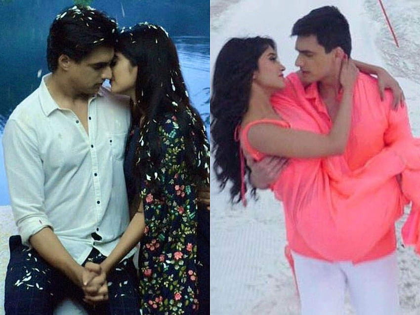 Romantic moments of aka Mohsin Khan and Shivangi Joshi from Yeh Rishta Kya Kehlata Hai HD wallpaper