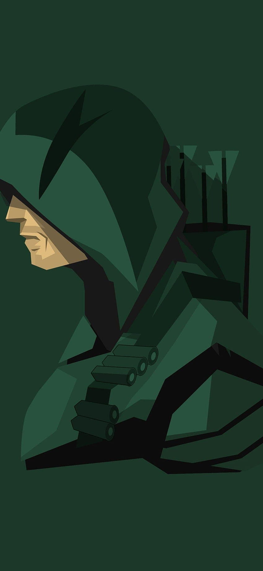 Green Arrow Minimalism Iphone X, aesthetic arrow HD phone wallpaper