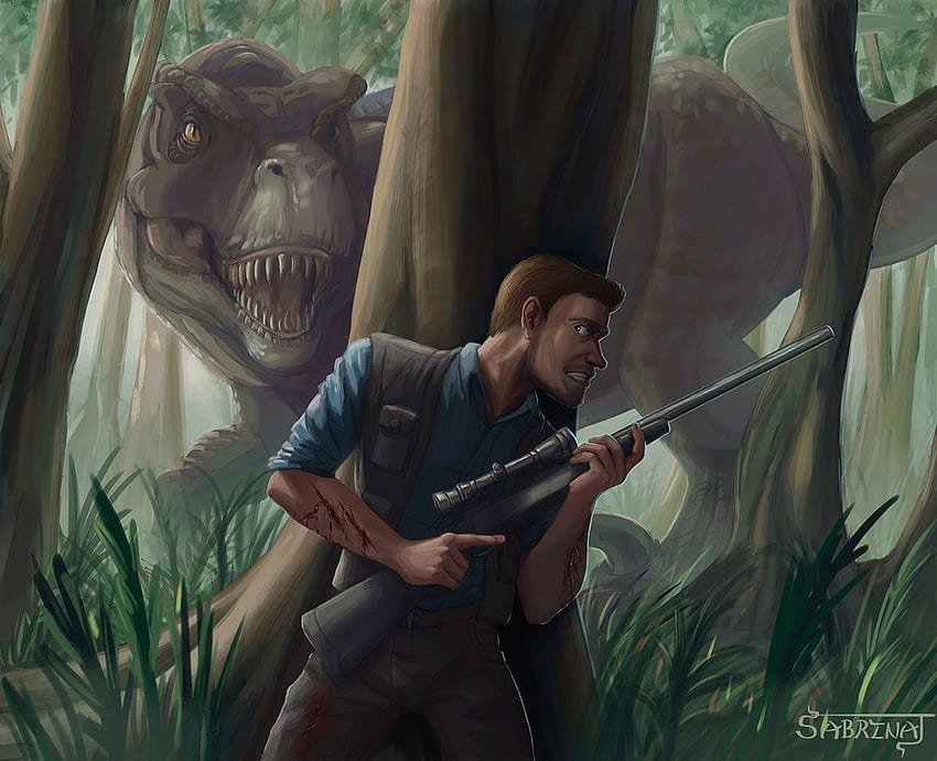 Jurassic World Fan Art: โอเว่น เกรดี้ วอลล์เปเปอร์ HD