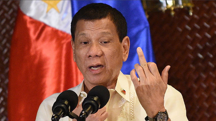 É o presidente filipino Rodrigo Duterte Imprensa de Donald Trump papel de parede HD